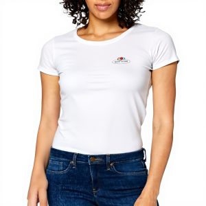 T-shirt Femme Fruit of the Loom Gris Chiné Coton XL