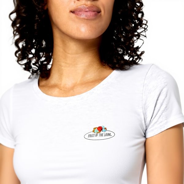 T-shirt Femme Fruit of the Loom Gris Chiné Coton XL