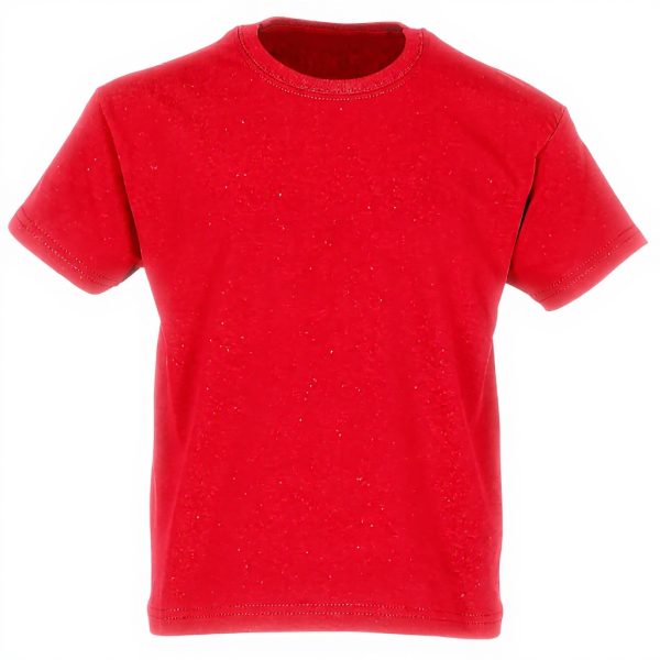 T-shirt fille Fruit of The Loom lot de 5 coton manches