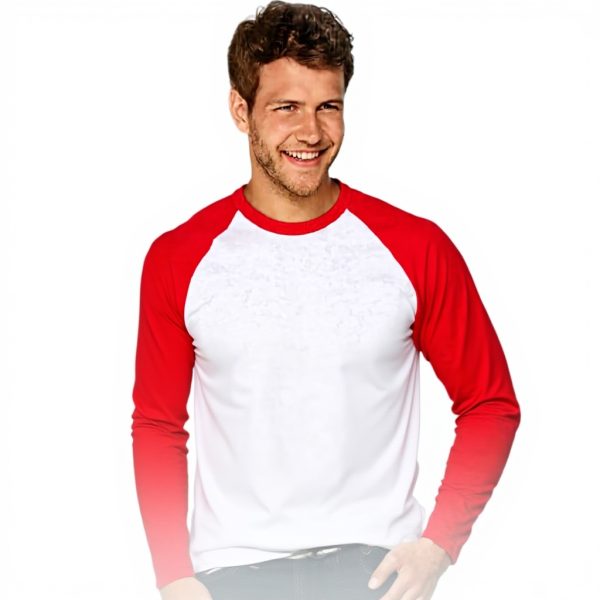 Fruit of The Loom Long Sleeve Baseball Tee T-Shirt Homme (Lot de 1)