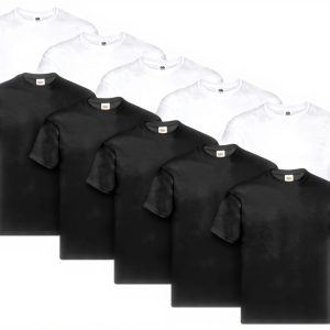 Fruit of the Loom T-shirts coton épais lot 10 pièces homme