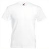 T-shirt homme col V Fruit of the Loom coton doux 3XL blanc