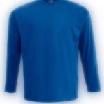 T-shirt homme Fruit of the Loom coton manches longues bleu