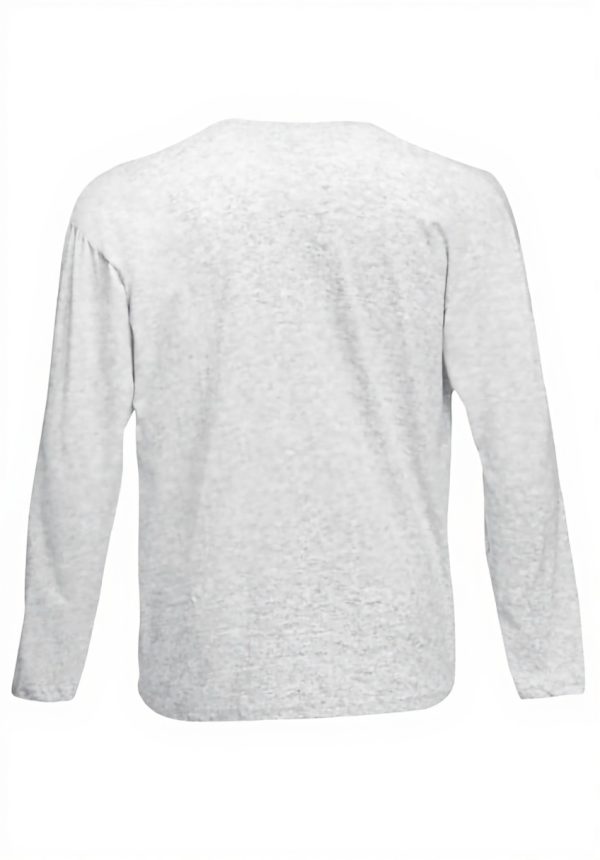 T-shirt homme Fruit of the Loom coton manches longues bleu