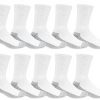 Fruit of the Loom Work Crew Socks 10-Pack Men White