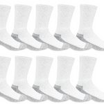 Fruit of the Loom Work Crew Socks 10-Pack Men White