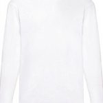 T-shirt manches longues Fruit of the Loom coton écru XXXL