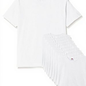 Fruit of the Loom 10 Pack Mens T-Shirts White XXL Cotton