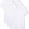 Polo homme Fruit of The Loom lot 3 blanc facile entretien