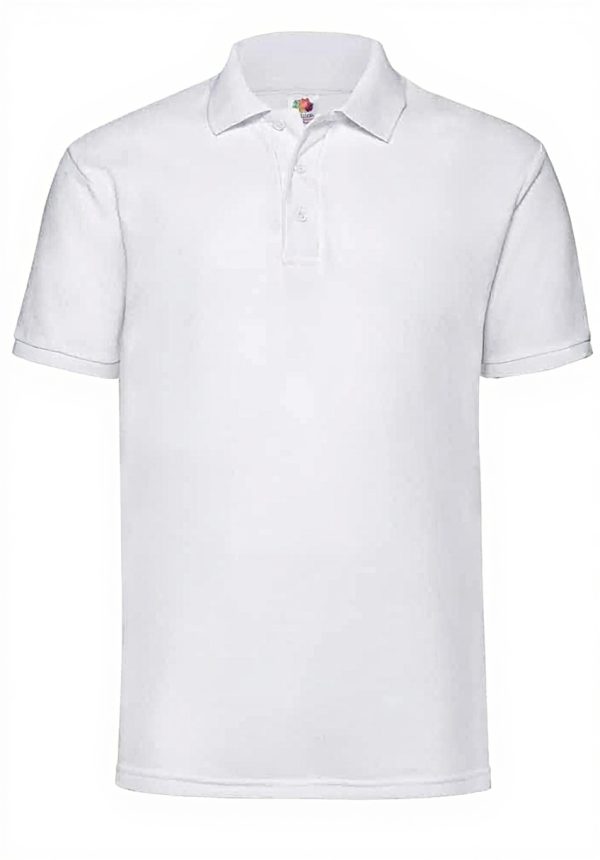 Polo homme Fruit of The Loom lot 3 blanc facile entretien