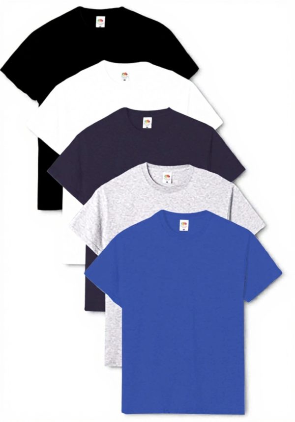 Fruit Of The Loom T-shirt homme lot 5 doux confortable