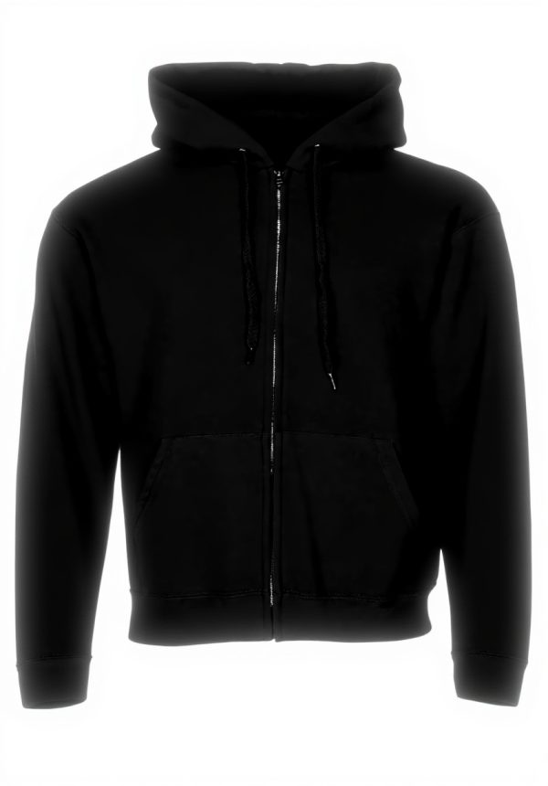 Fruit of the Loom Hooded Sweatshirt Men Black XXXL Cotton