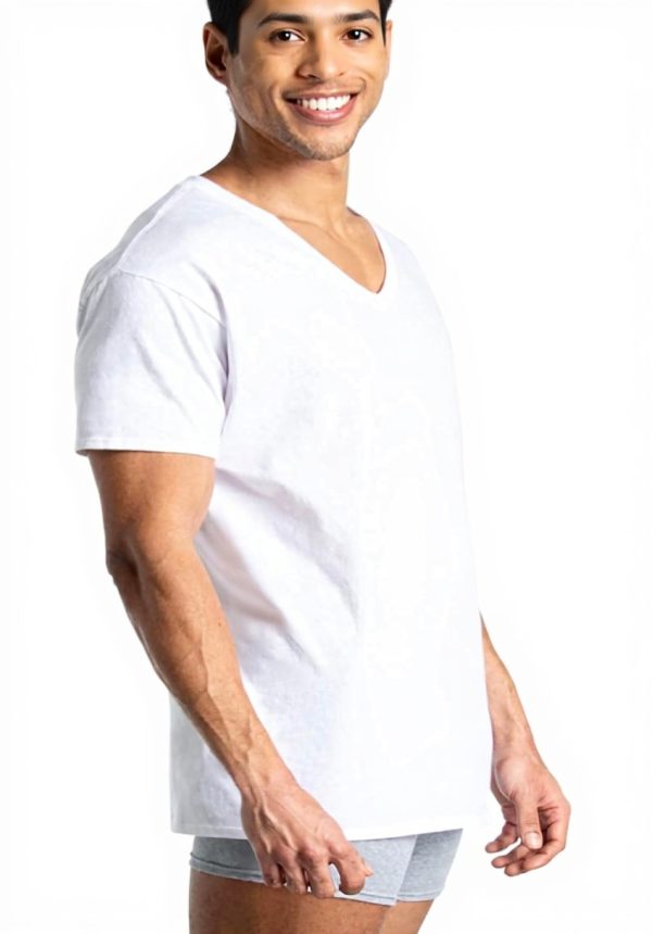 T-shirt col V homme Fruit of the Loom coton lot de 6