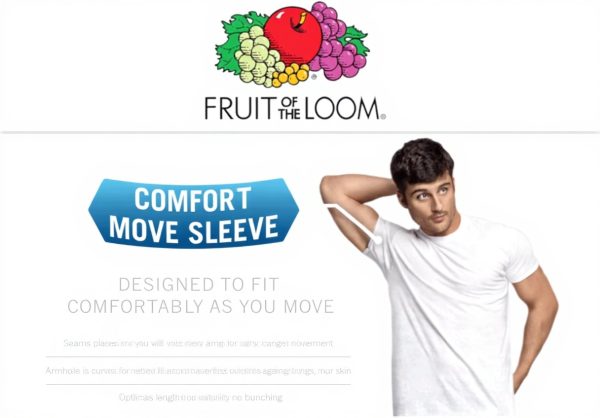T-shirt col V homme Fruit of the Loom coton lot de 6