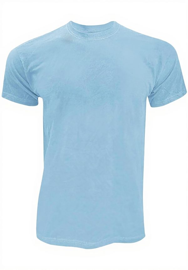 T-shirt homme Fruit of the Loom manches courtes bleu ciel