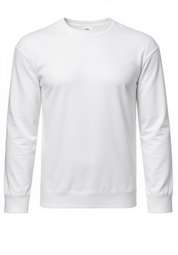 T-shirt homme Fruit of the Loom manches longues coton bleu