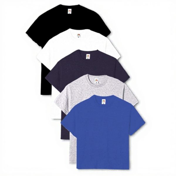 Fruit of the Loom Mens T-Shirts 5-Pack Cotton Short Sleeve