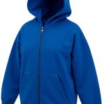 Fruit of the Loom Hoodie Boys Unisex Cotton Blend Zip Front