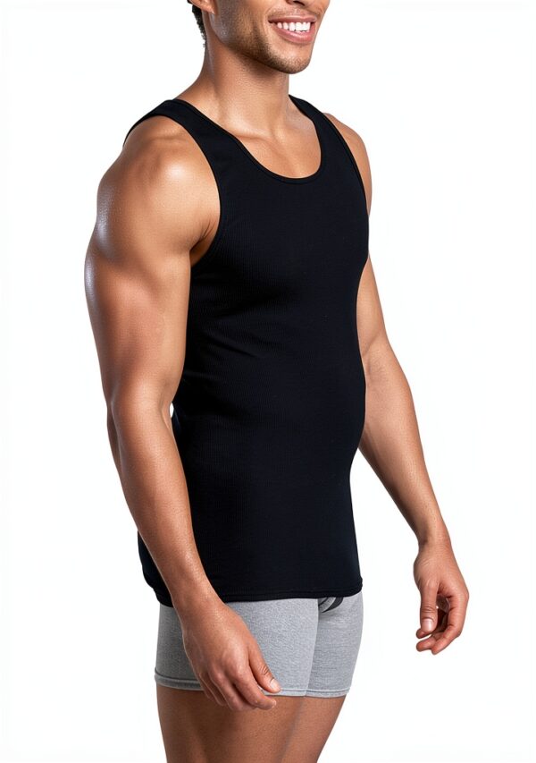 Fruit of the Loom Débardeur Homme Coton Mélangé Blanc-2