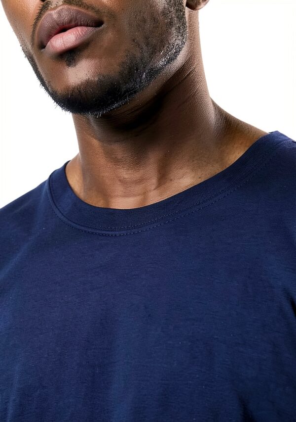 T-shirt Homme Multipack 5 Col Ras du Cou Blanc Bleu Noir-3