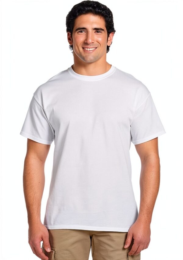 Fruit of the Loom T-shirts Homme Lot de 4 Blanc Confort-1