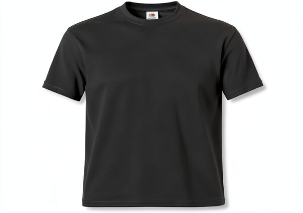 Valueweight T-shirt coton lot 10 noir col rond-0