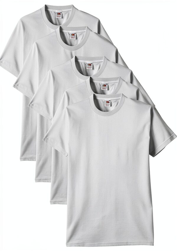 T-shirt homme Fruit of the Loom coton épais confortable-0