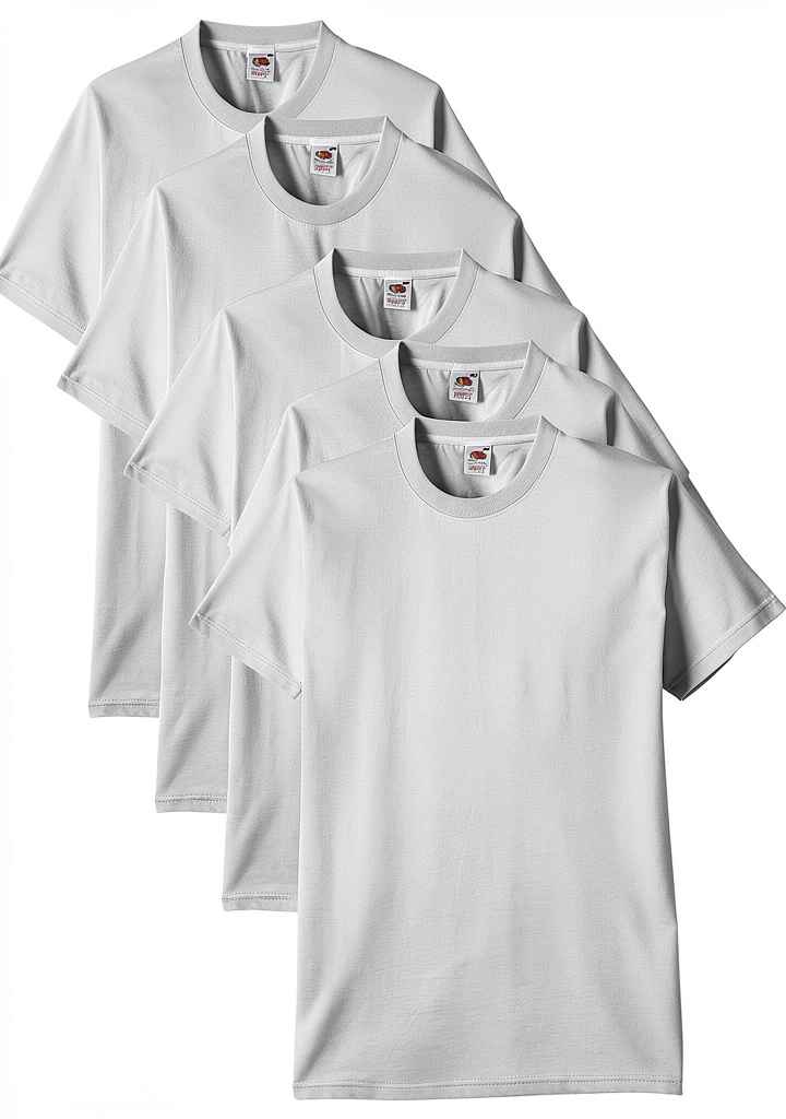 T-shirt homme Fruit of the Loom en coton épais sur mannequin