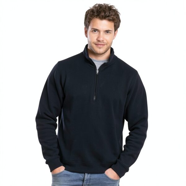 Sweat-shirt Fruit of the Loom Homme Polycoton Gris M-1