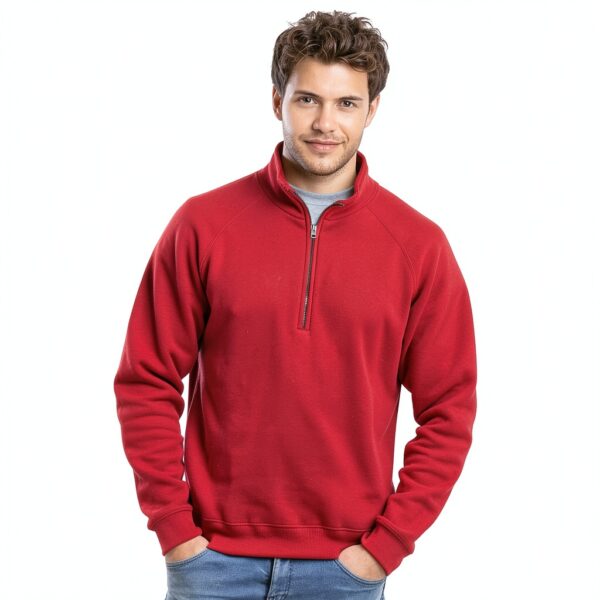 Sweat-shirt Fruit of the Loom Homme Polycoton Gris M-5