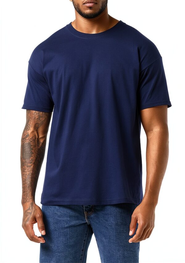T-shirt Homme Multipack 5 Col Ras du Cou Blanc Bleu Noir-1