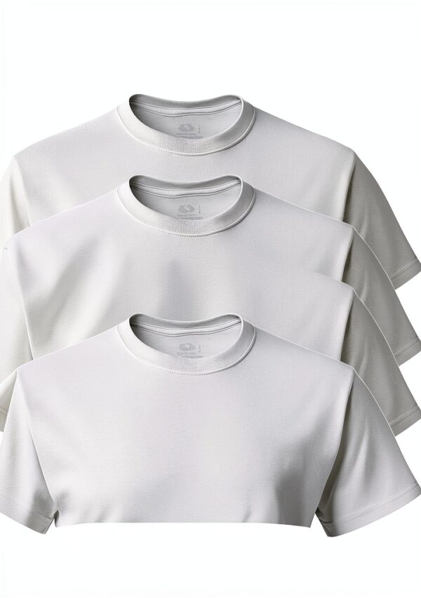 Fruit of the Loom T-shirts Homme Lot de 4 Blanc Confort-4