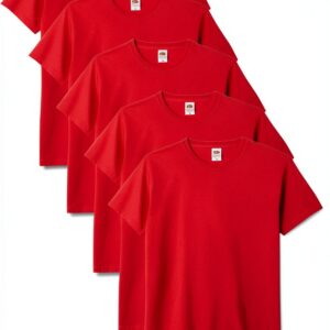 T-shirt Homme Marque Officiel Confortable Doux Rouge-0