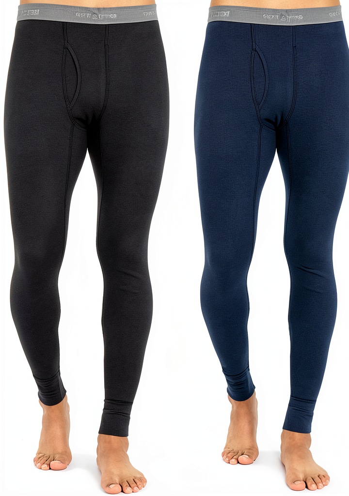 'Leggings thermiques Fruit of the Loom portés en extérieur par temps froid'