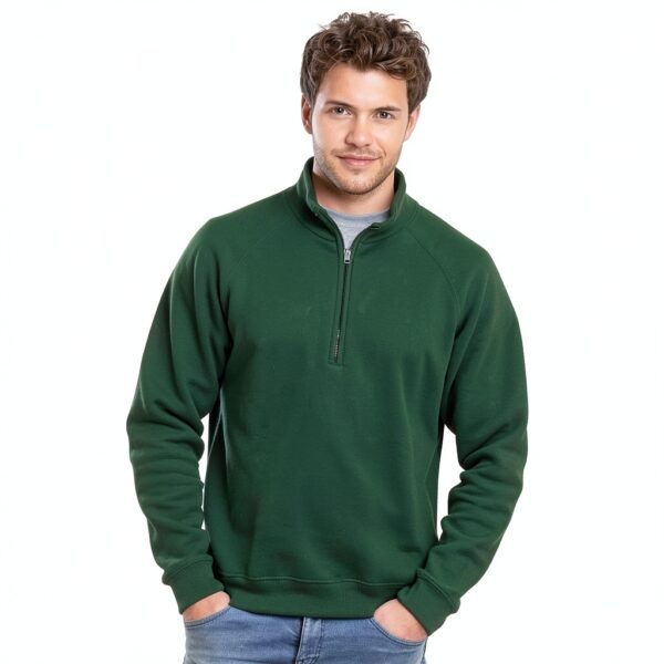 Sweat-shirt Fruit of the Loom Homme Polycoton Gris M-3