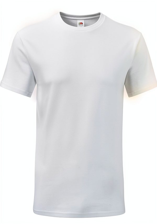 T-shirt Homme Fruit of the Loom Blanc Slim Fit Manches