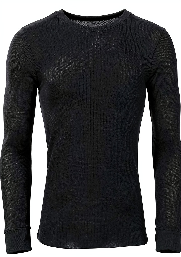 T-shirt manches longues Fruit of the Loom pour fille en coton noir