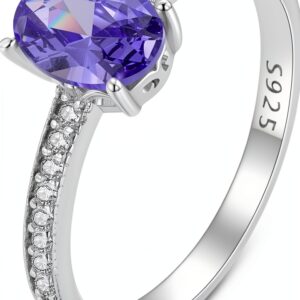 Bague émeraude synthétique S925 plaqué platine cadeau femme-0