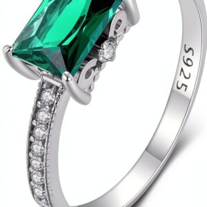 Bague femme tanzanite argent S925 sertissage pavé CZ-0