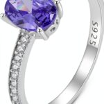 Bague Tanzanite S925 Émeraude Synthétique Cadeau Femme-0