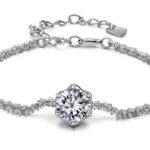 Bracelet Moissanite 1ct Generic S925 Platine plaqué cadeau-0