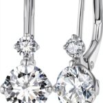Boucles d'oreilles cerceau S925 Moissanite design chic-0