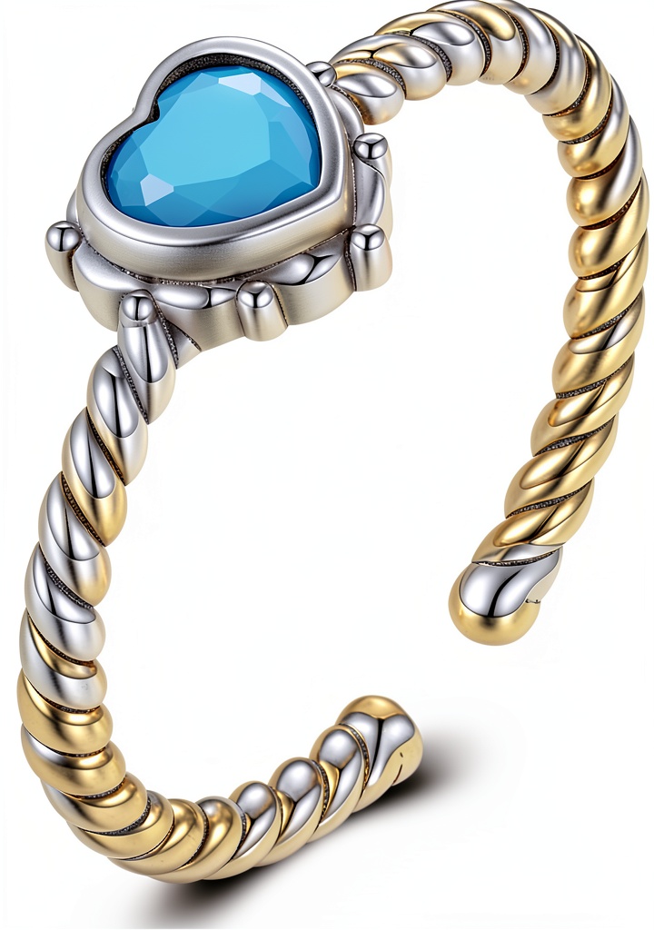 Bague argent turquoise sur fond neutre mettant en valeur son design