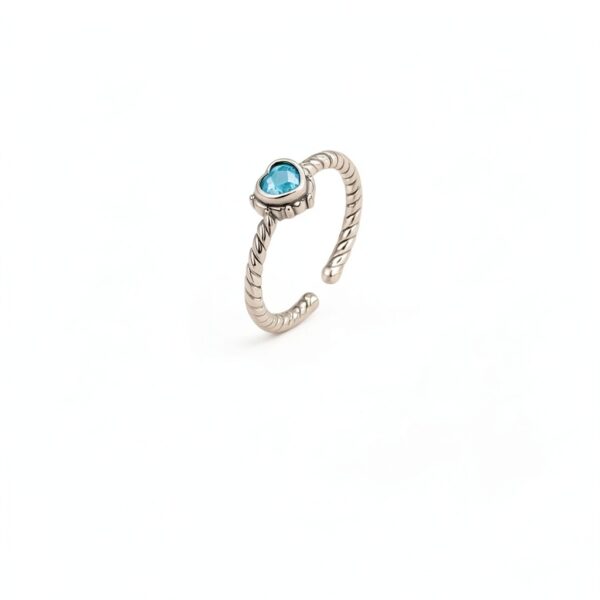 Bague argent turquoise cadeau femme design hypoallergénique-4
