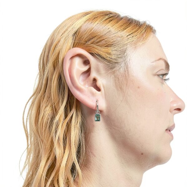 Boucles d'oreilles argent oxydé Generic-2