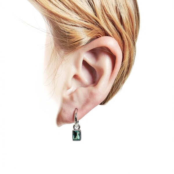 Boucles d'oreilles argent oxydé 925 Sterling Silver-2