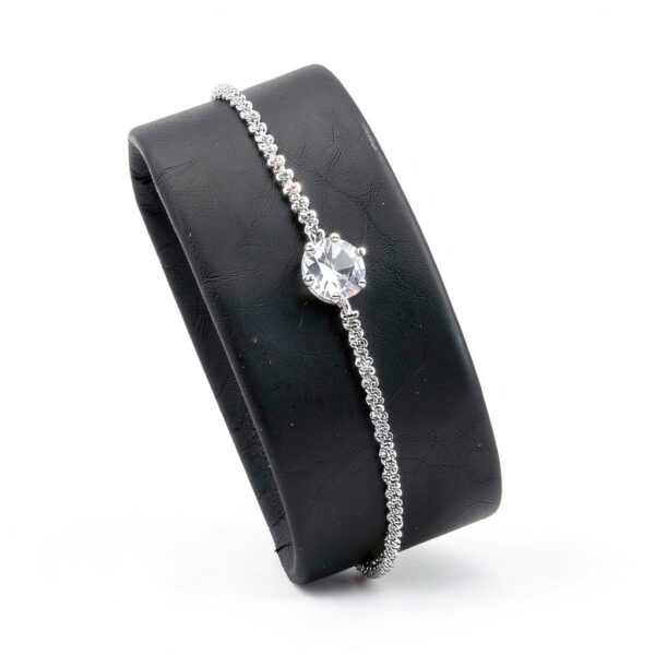 Bracelet Moissanite 1ct S925 Platine-1