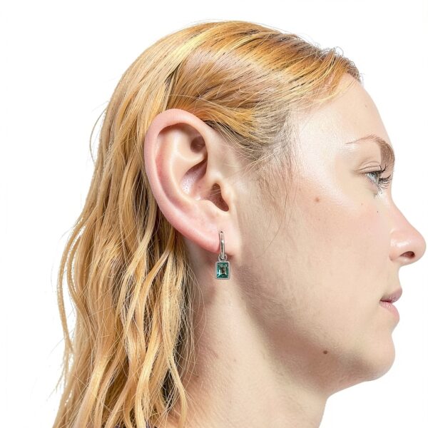 Boucles d'oreilles argent oxydé 925 Sterling Silver-1