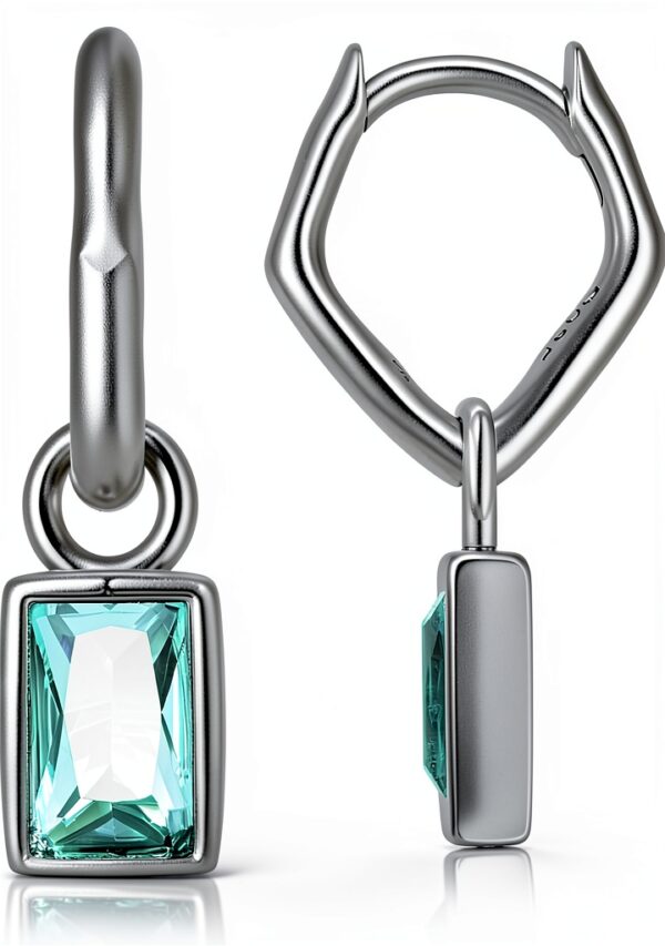 Boucles d'oreilles argent oxydé 925 Sterling Silver-0