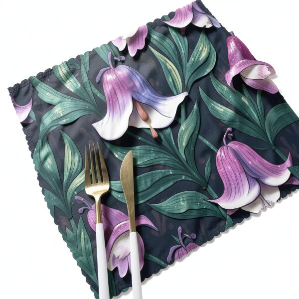Lot de 6 sets de table résistants à la chaleur WZYWHJ Bluebell 30x45-7